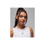 Jordan Sport Diamond Γυναικεία Αθλητική Αμάνικη Μπλούζα Λευκή