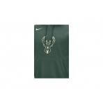 Nike NBA Milwaukee Bucks Ανδρικό Φούτερ με Κουκούλα Πράσινο