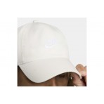 Nike Club Unstructured Futura Καπέλο Strapback Εκρού