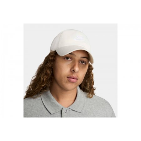 Nike Club Unstructured Futura Καπέλο Strapback Εκρού