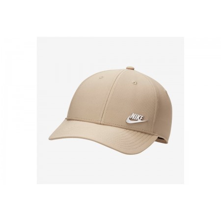 Nike Dri-Fit Club Metal Logo Unisex Καπέλο Μπεζ