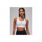 Jordan Sport Jumpman Medium Support Γυναικείο Αθλητικό Μπουστάκι Λευκό, Μαύρο
