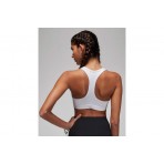 Jordan Sport Jumpman Medium Support Γυναικείο Αθλητικό Μπουστάκι Λευκό, Μαύρο