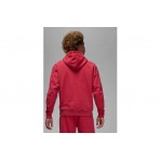 Jordan Flight Fleece Ανδρικό Φούτερ με Κουκούλα Κόκκινο