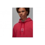 Jordan Flight Fleece Ανδρικό Φούτερ με Κουκούλα Κόκκινο