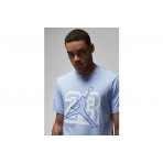 Jordan Ανδρικό Κοντομάνικο T-Shirt Σιέλ (FB7394 425)
