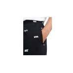 Nike Club Fleece Ανδρικό Παντελόνι Φόρμας Μαύρο & Λευκό