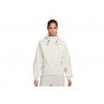 Nike Storm-Fit Swift Running Γυναικείο Αντιανεμικό Μπουφάν Λευκό