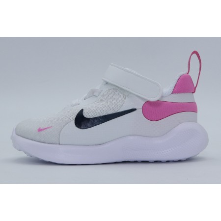 Nike Revolution 7 Βρεφικά Αθλητικά Παπούτσια Λευκά, Ροζ, Μπλε Σκούρο