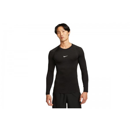 Nike Pro Dri-FIT Tight Ανδρική Μακρυμάνικη Μπλούζα Μαύρη
