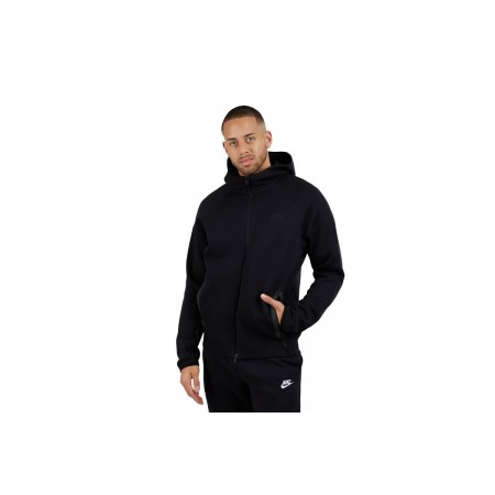 Nike Sportswear Tech Fleece Ανδρική Ζακέτα Με Κουκούλα Μαύρη