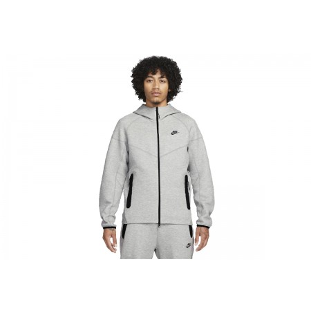 Nike Sportswear Tech Fleece Ανδρική Ζακέτα Με Κουκούλα Γκρι