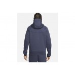 Nike Sportswear Tech Fleece Ζακέτα Με Κουκούλα Μπλε Σκούρα