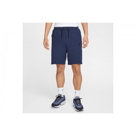 Nike Sportswear Tech Fleece Ανδρική Αθλητική Βερμούδα Μπλε Σκούρο