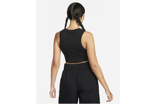 Nike Sportswear Chill Knit Crop Top Αμάνικο Γυναικείο (FB8279 010)