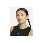 Nike Sportswear Chill Knit Γυναικείο Αμάνικο Crop Top Μαύρο
