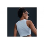 Nike Sportswear Chill Knit Γυναικείο Αμάνικο Crop Top Σιέλ