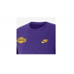 Nike Los Angeles Lakers Ανδρικό Κοντομάνικο T-Shirt Μωβ