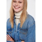 Funky Buddha Πουκάμισο Τζην Γυναικειο (FBL006-127-05-BLUE)