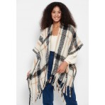 Funky Buddha Γυναικεία Πλεκτή Κάπα (FBL006-127-10-OFF-WHITE)