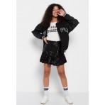 Funky Buddha Γυναικεία Μίνι Φούστα (FBL006-402-14-BLACK)