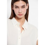 Funky Buddha Γυναικείο Πουκάμισο (FBL007-100-05-OFF-WHITE)
