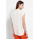 Funky Buddha Γυναικείο Πουκάμισο (FBL007-100-05-OFF-WHITE)