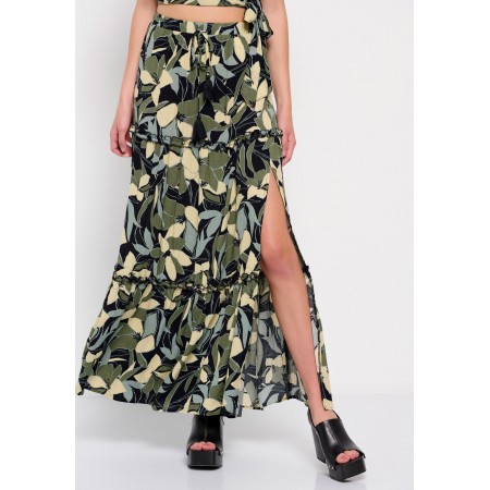 Funky Buddha Γυναικεία Φούστα Midi-Maxi 