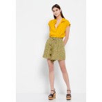 Funky Buddha Γυναικείο Fashion Σορτς (FBL007-129-03-OLIVE-OIL)