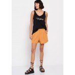 Funky Buddha Μπλούζα Αμάνικη Γυναικεία (FBL007-183-04-BLACK)