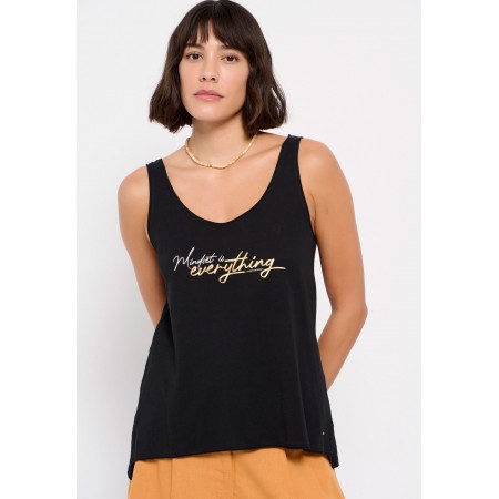 Funky Buddha Γυναικεία Αμάνικη Μπλούζα 