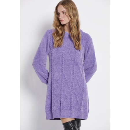 Funky Buddha Cable Knit Σενίλ Μίνι Φόρεμα 