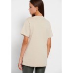 Funky Buddha Garment Dyed T-Shirt Με Raw Edges (FBL008-112-04-CHALK)