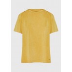 Funky Buddha Garment Dyed Βαμβακερό T-Shirt (FBL008-116-04-DK-CHEDDAR)