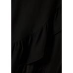 Funky Buddha Κρουαζέ Γυναικείο Mini Φόρεμα Μαύρο