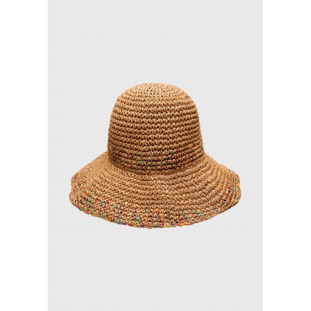 Funky Buddha Γυναικείο Ψάθινο Καπέλο Μπεζ
