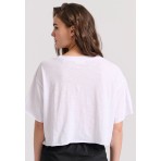 Funky Buddha T-Shirt Γυναικείο (FBL009-139-04-WHITE)