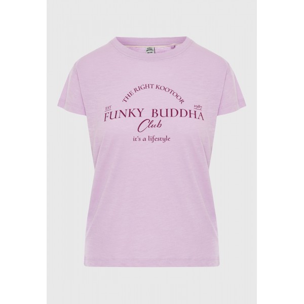 Funky Buddha T-Shirt Γυναικείο (FBL009-162-04-PASTEL-LAVENDER)