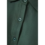 Funky Buddha Γυναικείο Μακρυμάνικο Πουκάμισο Πράσινο