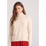 Funky Buddha Γυναικείο Πλεκτό Ζιβάγκο Εκρού