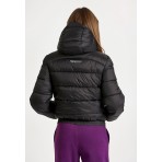 Funky Buddha Γυναικείο Καπιτονέ Puffer Μπουφάν Μαύρο