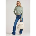 Funky Buddha Γυναικείο Ζιβάγκο Πουλόβερ Μέντα