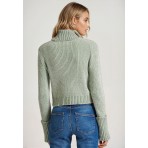 Funky Buddha Γυναικείο Ζιβάγκο Πουλόβερ Μέντα