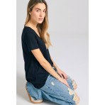 Funky Buddha The Essentials Γυναικείο Κοντομάνικο T-Shirt Μαύρο