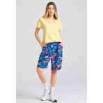 Funky Buddha The Essentials Γυναικείο Κοντομάνικο T-Shirt Λεμονί