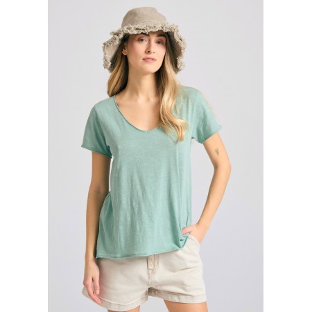 Funky Buddha The Essentials V-Neck T-Shirt Γυναικείο 