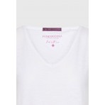 Funky Buddha The Essentials Γυναικείο Κοντομάνικο T-Shirt Λευκό