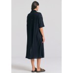 Funky Buddha Boho Look Γυναικείο Φόρεμα Maxi Μαύρο
