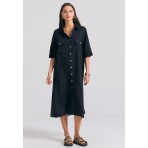 Funky Buddha Boho Look Γυναικείο Φόρεμα Maxi Μαύρο