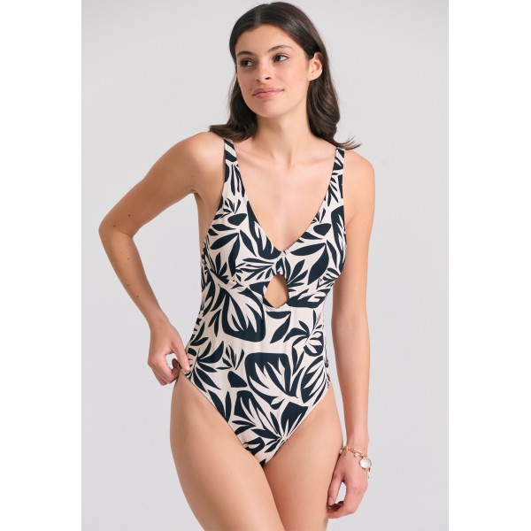 Funky Buddha Μαγιό Ολόσωμο Γυναικείο (FBL011-100-16-BLACK)